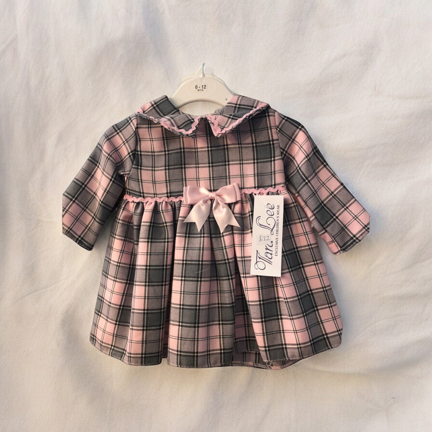 Tara Lee Pink Check Dress