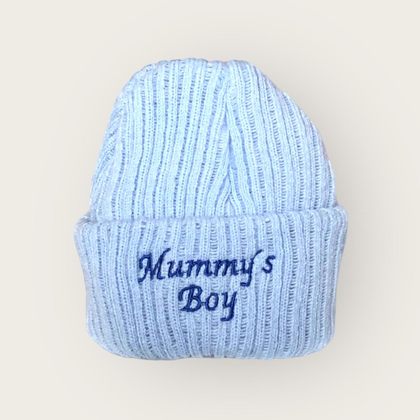 Personalised Knitted Baby Beanie Hat