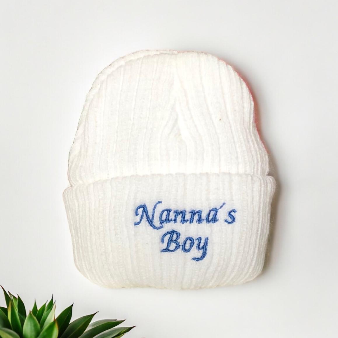 Personalised Knitted Baby Beanie Hat